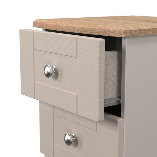 Best Sussex 2 Drawer Bedside Cabinet Kashmir Ash & Oak