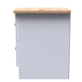 Top quality Sussex 2 Drawer Bedside Cabinet White Ash & Oak