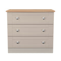 Best Sussex 3 Drawer Chest of Drawers in Kashmir Ash & Bardolino Oak