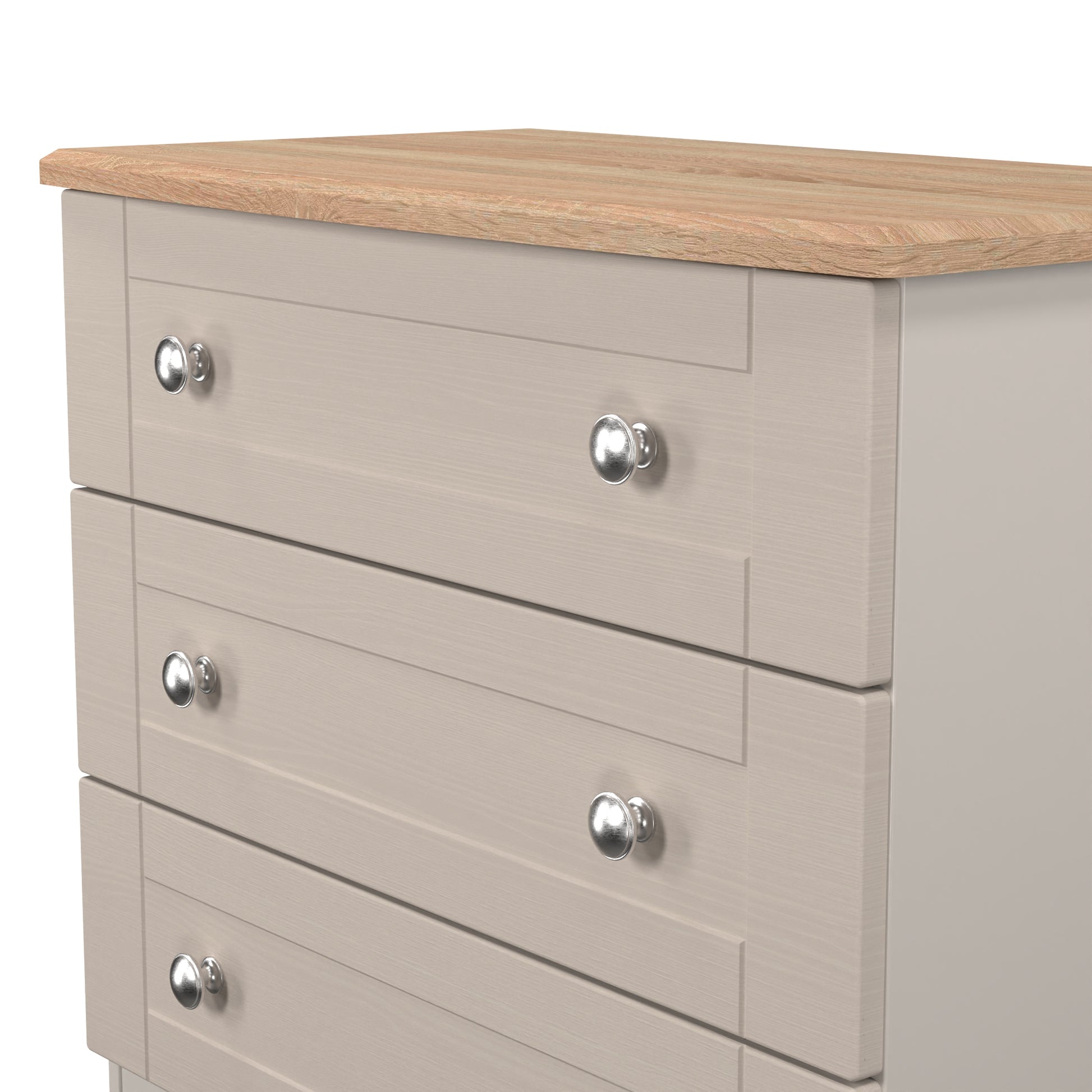 Ready to use Sussex 3 Drawer Chest of Drawers in Kashmir Ash & Bardolino Oak