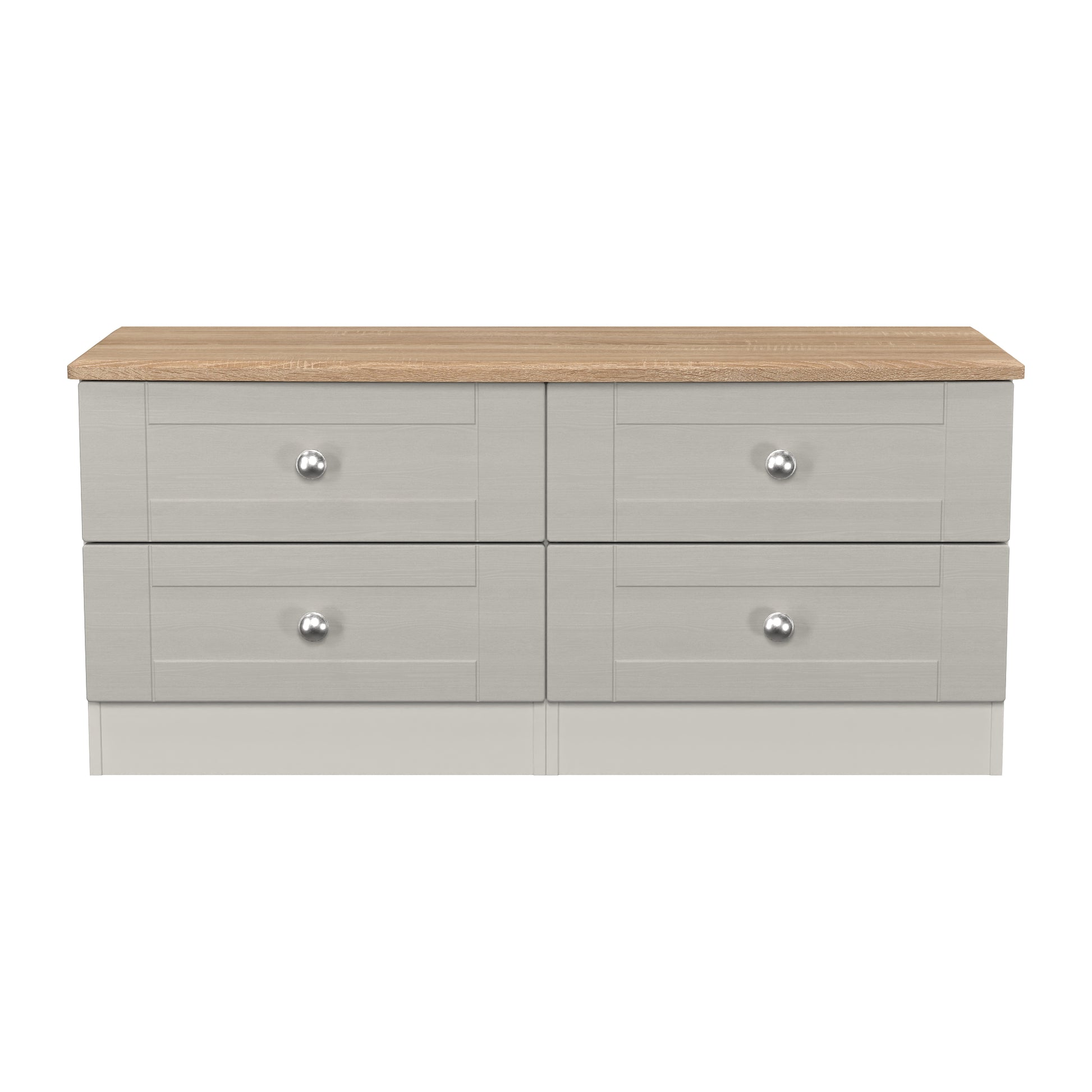 Sussex 4 Drawer Bed Box in Grey Ash & Bardolino Oak - Blythe Living
