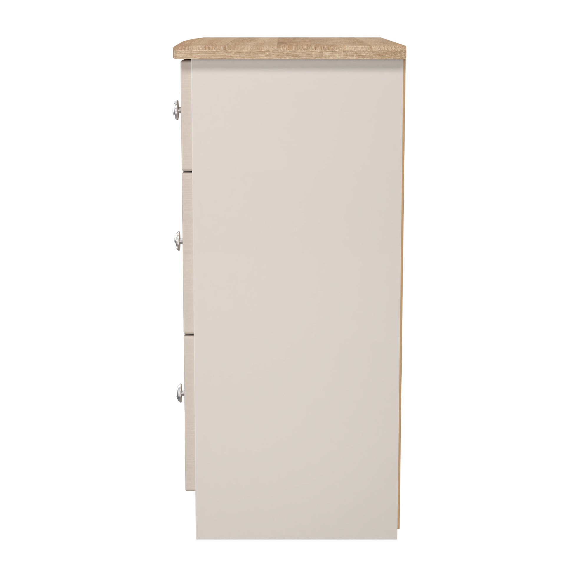 Heavy Wood Sussex 3 Drawer Deep Chest in Kashmir Ash & Bardolino Oak