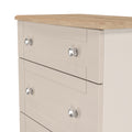 Top quality Sussex 3 Drawer Deep Chest in Kashmir Ash & Bardolino Oak