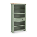 Salcombe Large Bookcase Sage | Rustic Oak 5-Shelf Storage Unit