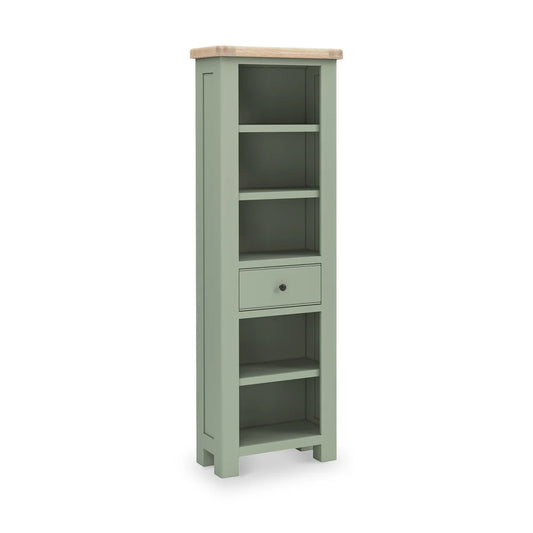 Salcombe Slim Bookcase - Sage