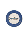 c.1785 Studies of Salmon - Round Frame Blue - Blythe Living