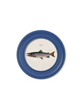 c.1785 Studies of Salmon - Round Frame Blue - Blythe Living