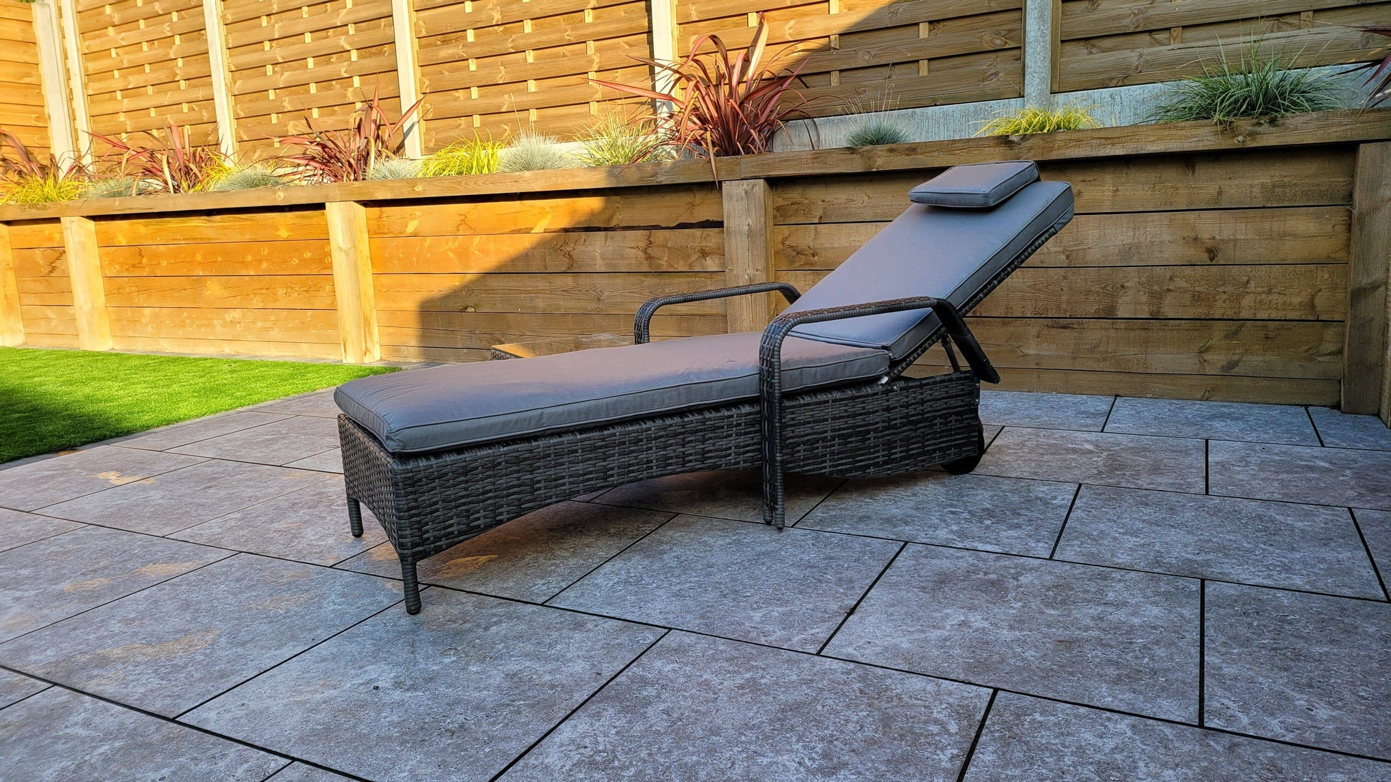 Savannah Single Sunbed Grey Online