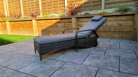 Savannah Single Sunbed Grey Online