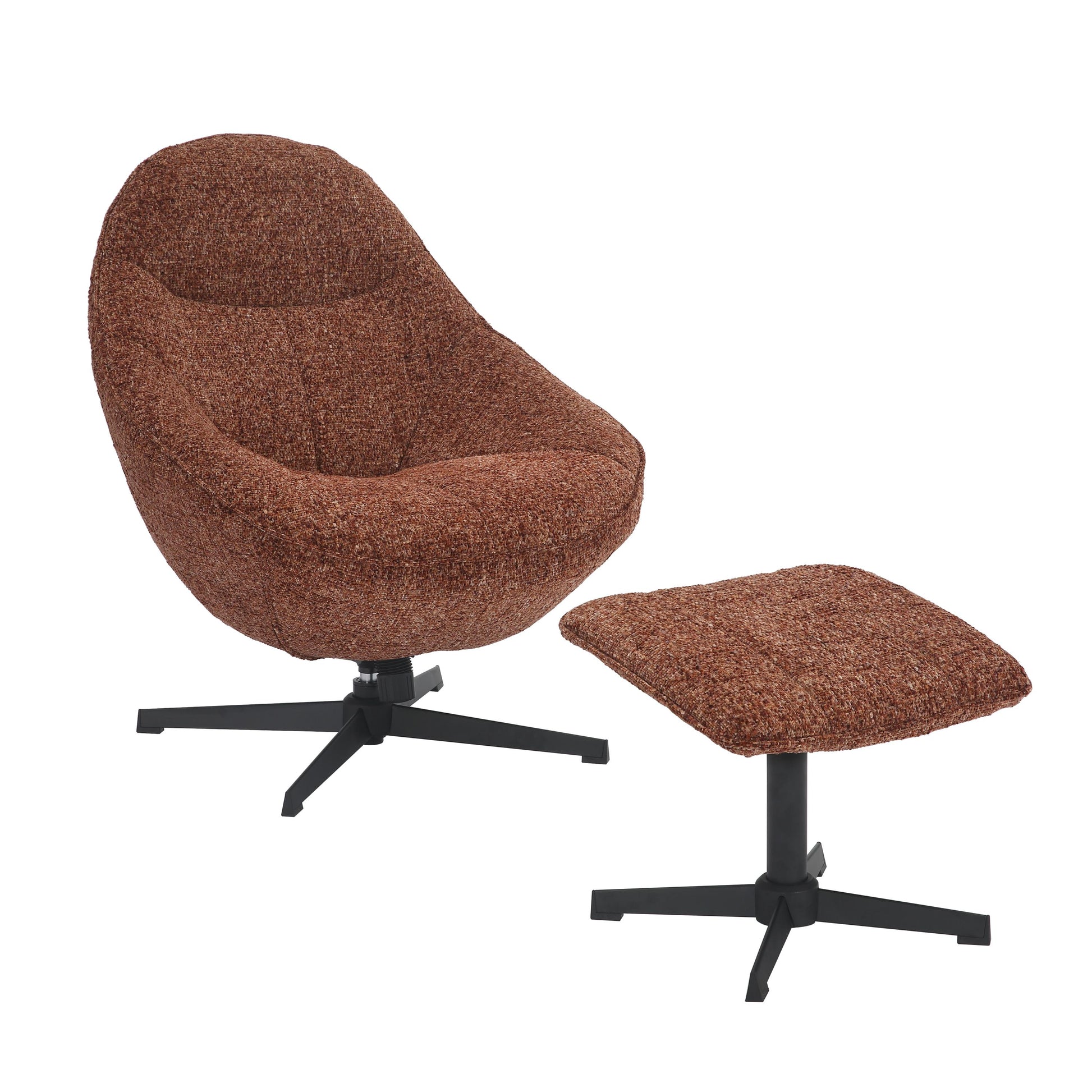 Serene Copper Blush Lounge Chair - Fast Delivery Store