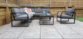 Shop Alarna Alumnium Outdoor Lounge Set with Coffee Table and Armchair