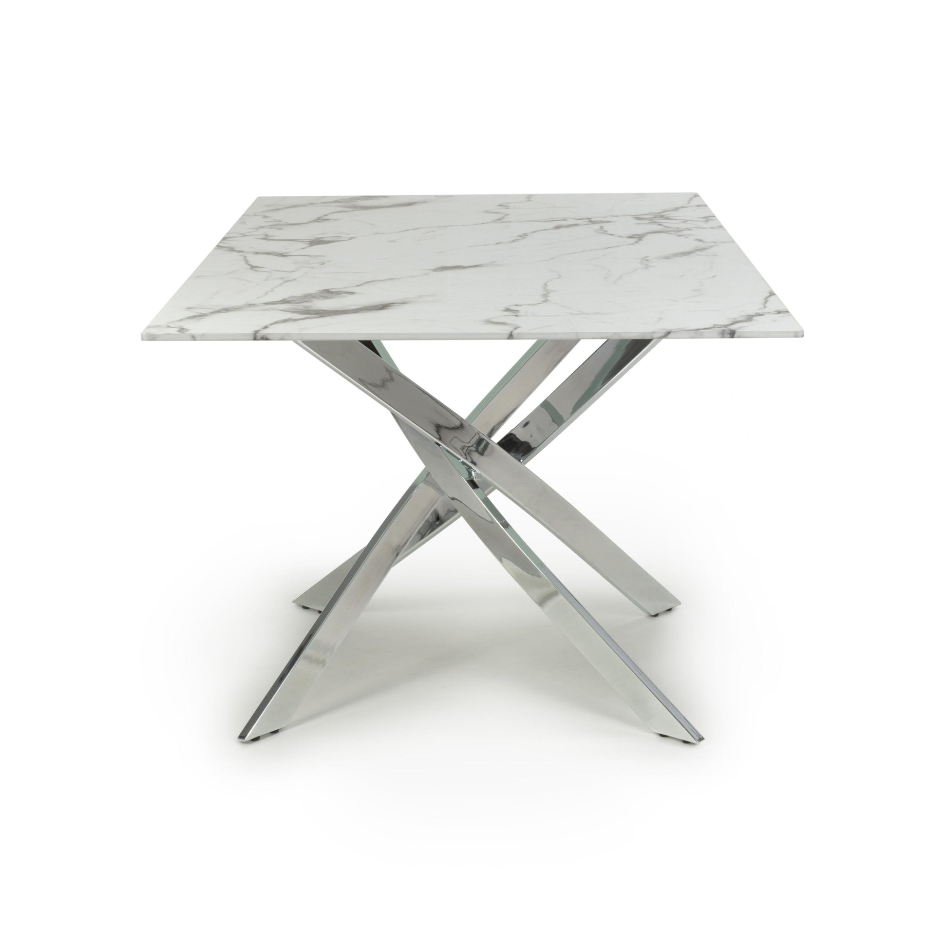 Shop Astoria white chrome dining table today
