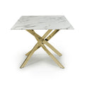 Shop Astoria white gold dining table today