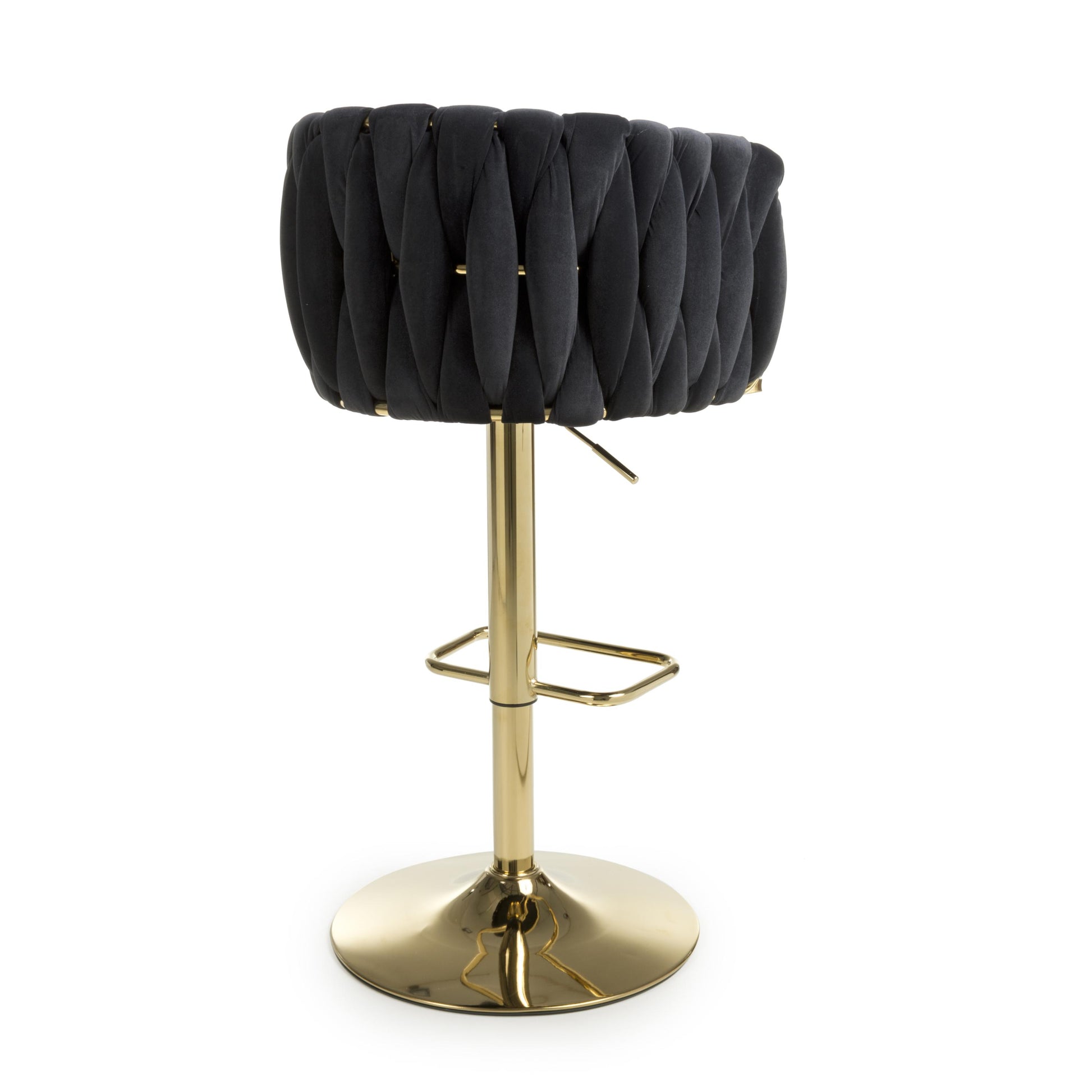 Shop Bellaire black velvet bar stool today