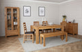 Shop Bergen Oak Dining Bench contemporary chunky oak Blythe Living UK
