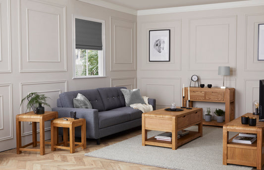 Shop Bergen Oak Nest of 3 Tables Online