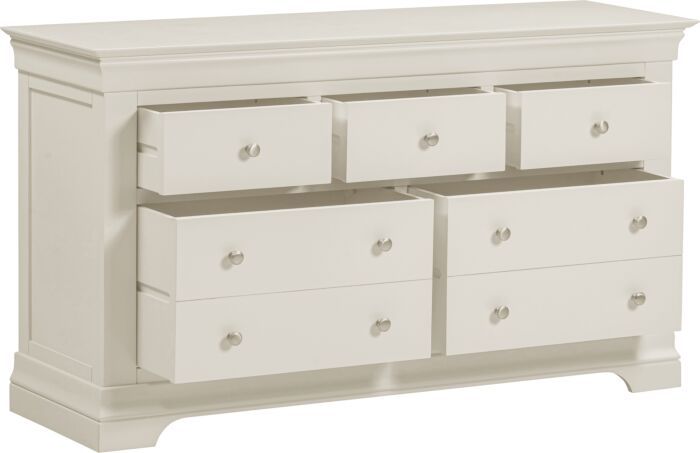Shop Bordeaux 3+2 Drawer Chest Ivory free UK delivery Blythe Living
