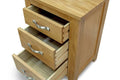 Shop Brantham 2+1 Drawer Oak Bedside Table - Natural Oak