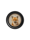 Shop British Made Fox and Hare Round Wall Art for Rustic Interiors