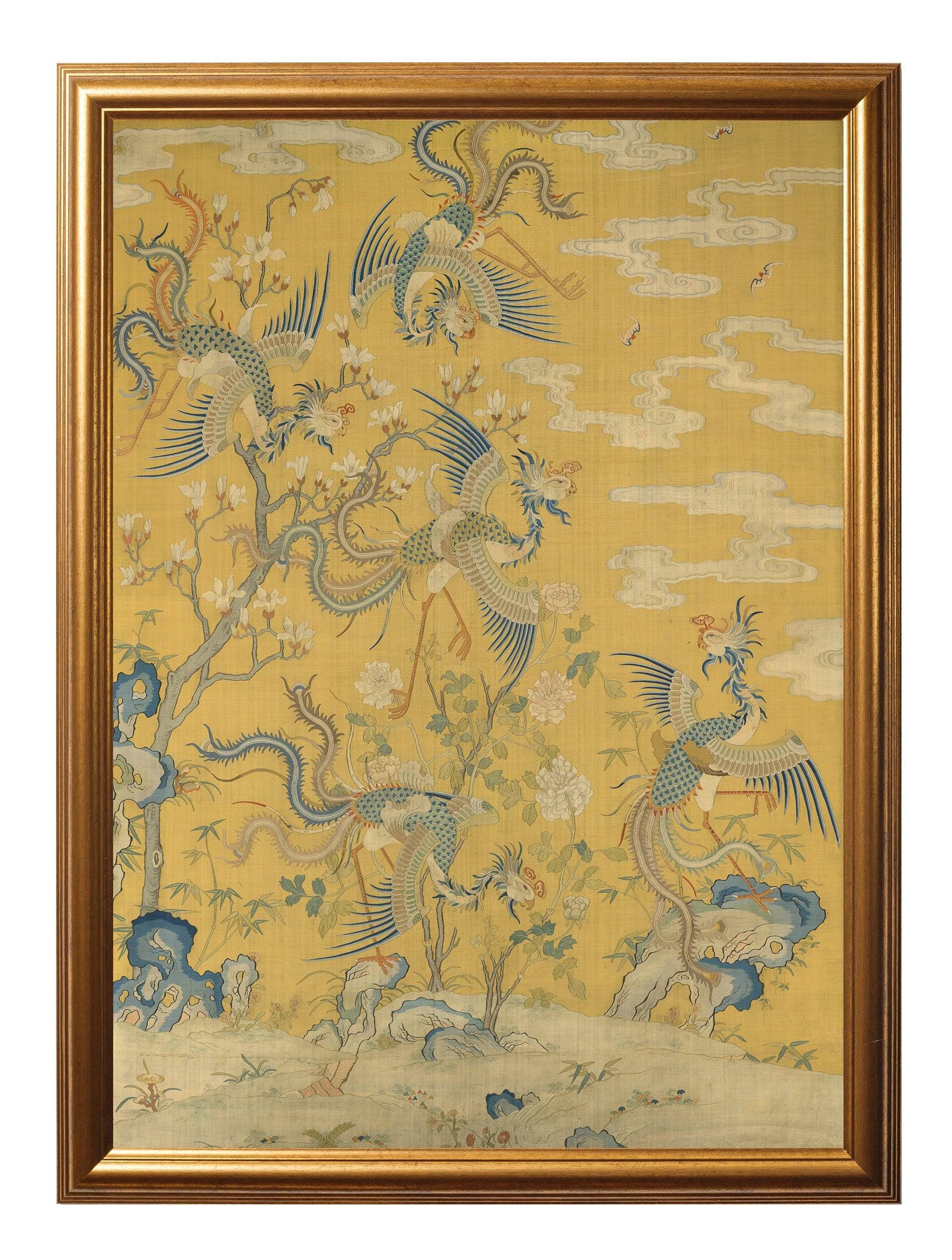 Shop British Made Phoenixes in a Garden Framed Art Set with Minimal Carbon Footprint