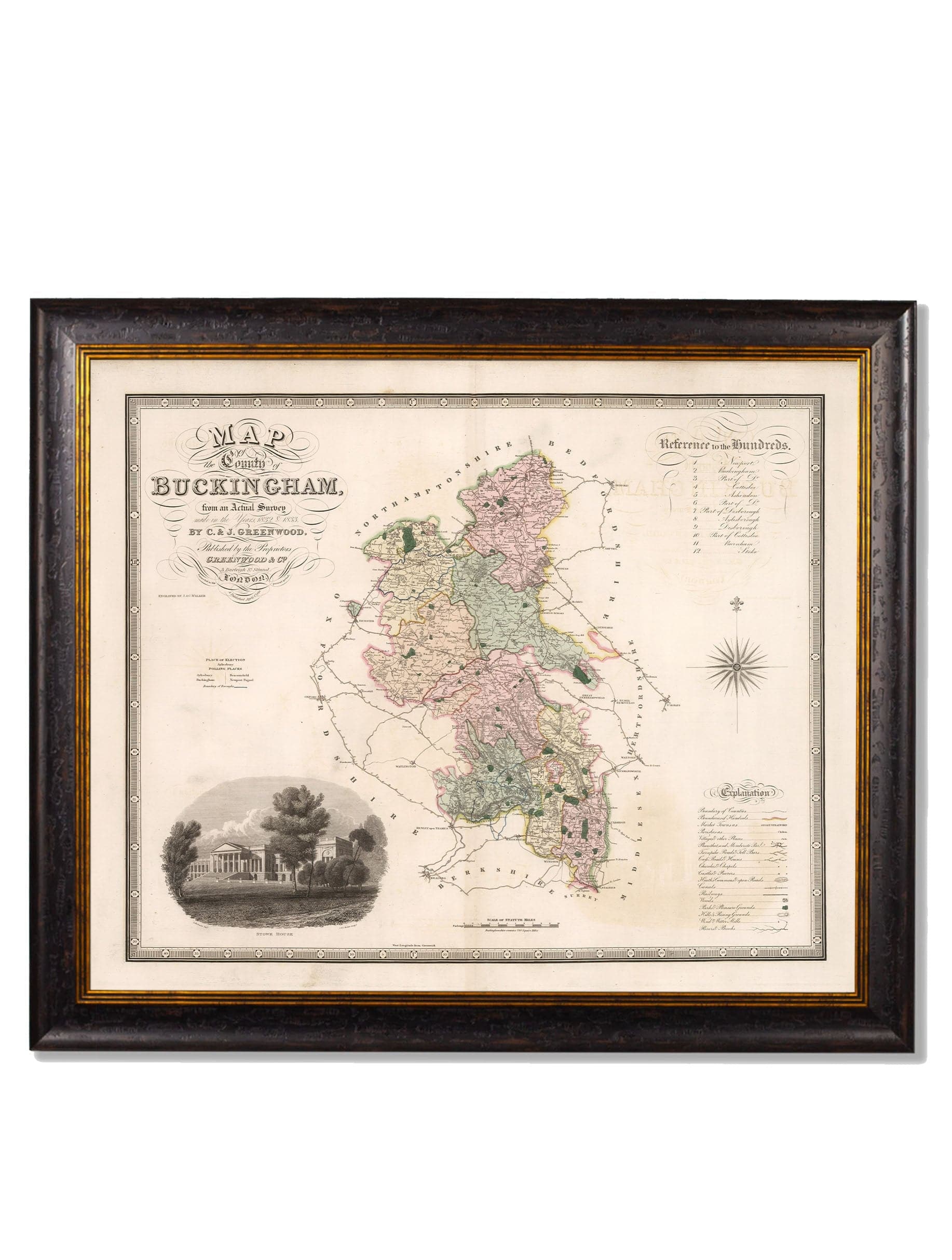 Shop British Made c.1830 County Maps of England for Home Offices