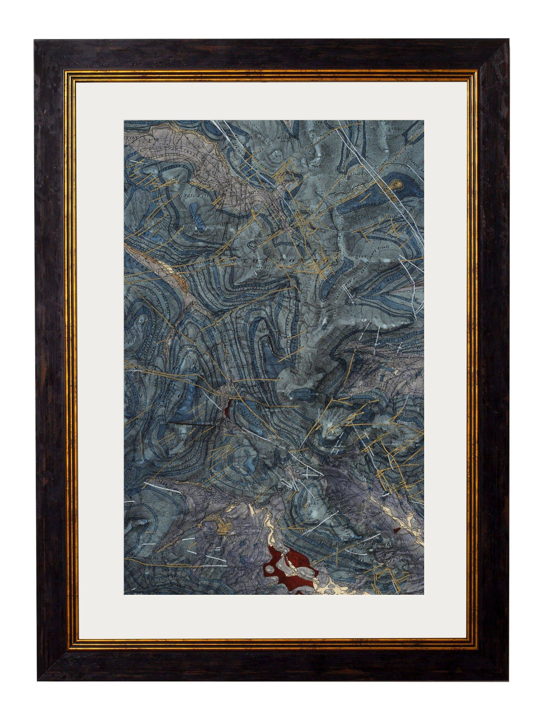 Shop British Made c.1850 British Geology Maps for Modern and Traditional Homes