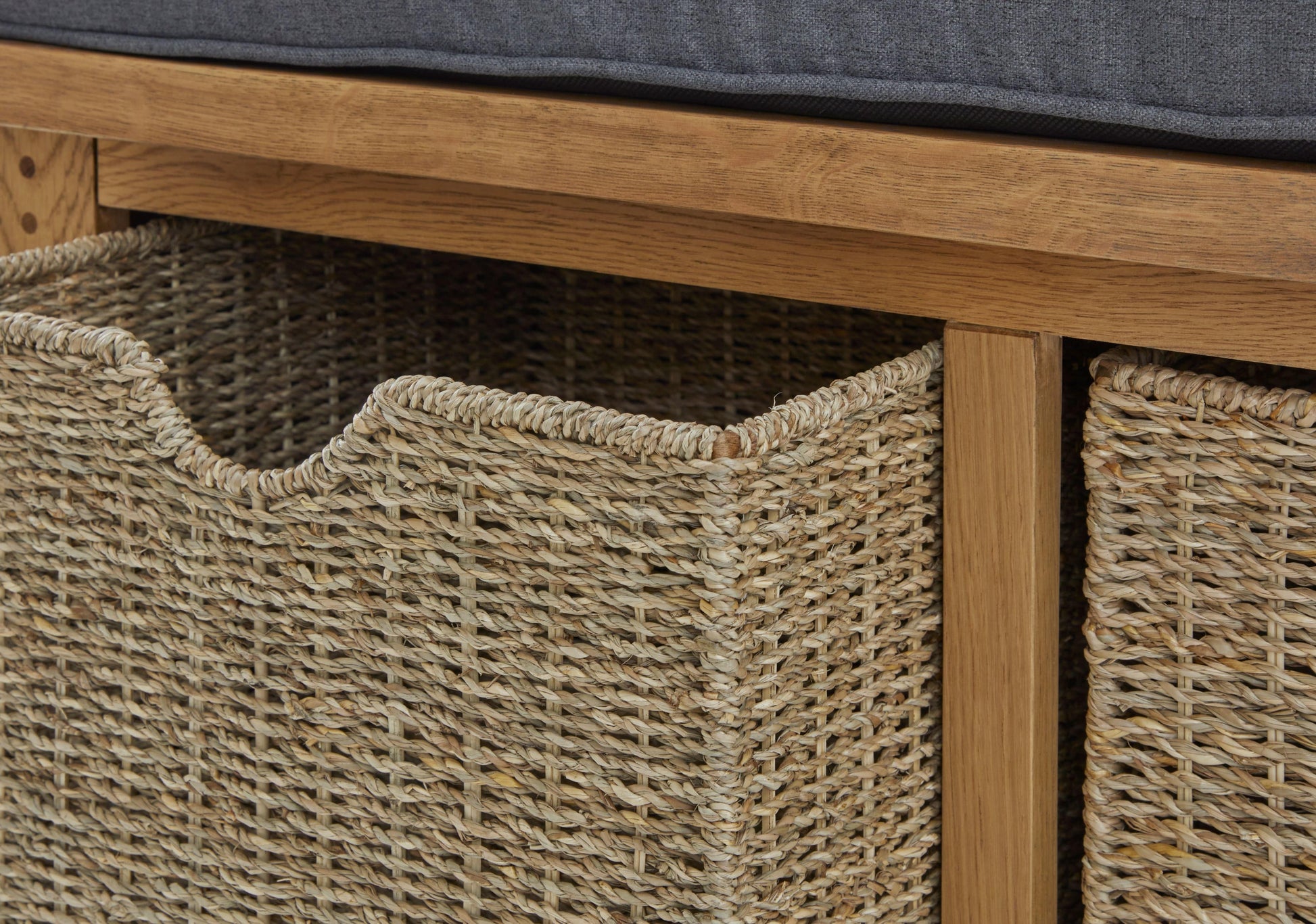 Shop Burford Oak Hallway Bench with Basket