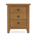 Shop Burford Rustic Solid Oak 2 Drawer Bedside Table