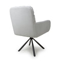 Shop Cassidy Corduroy White Swivel Chair with swivel base