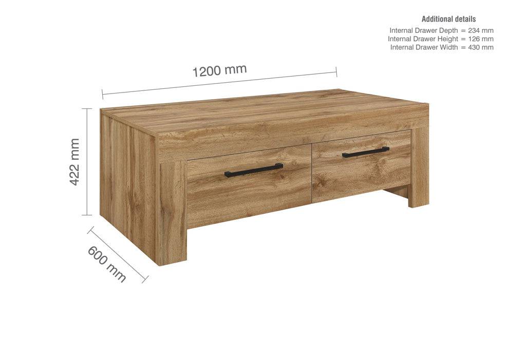Shop Compton 4 Drawer Coffee Table