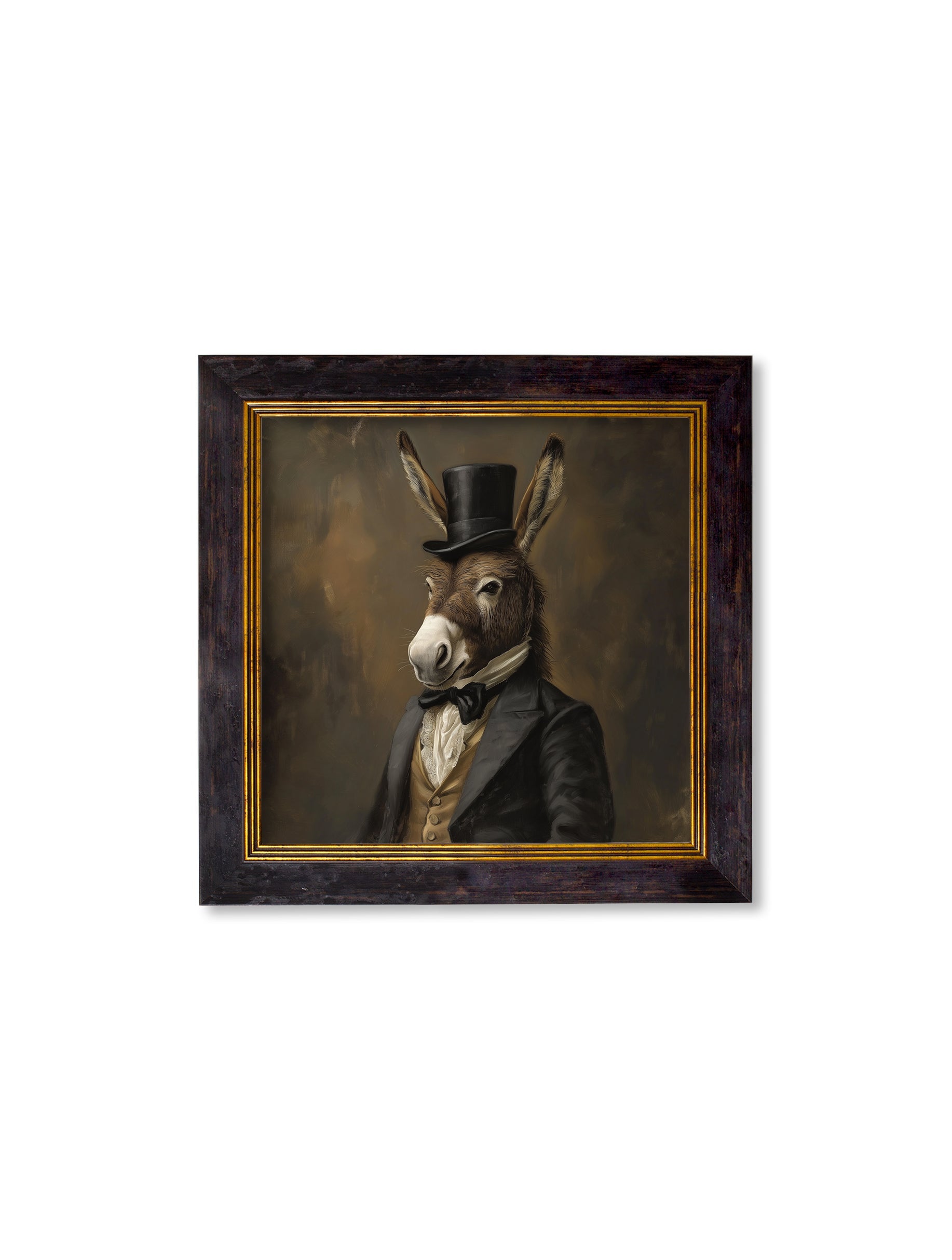 Shop Earl of Assbury donkey portrait square framed wall art 