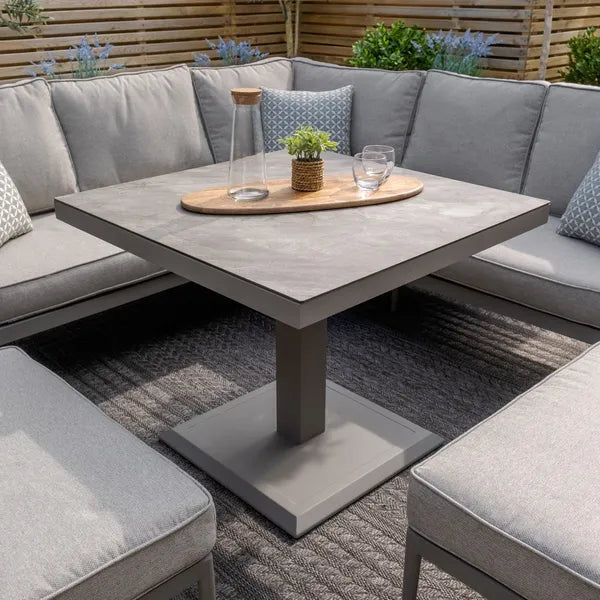 Shop Florence Dining Set with natural linen cushions
