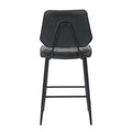 Shop Garrick black leather bar stool today