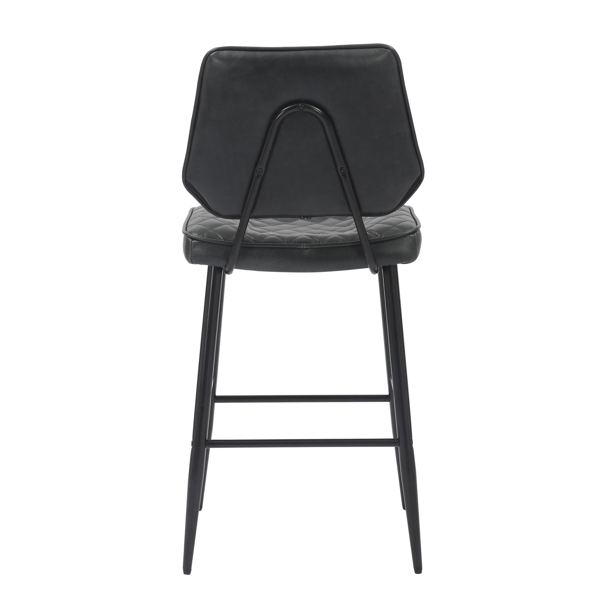 Shop Garrick black leather bar stool today