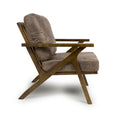 Shop Hampton Suede Effect Brown Accent Chair 