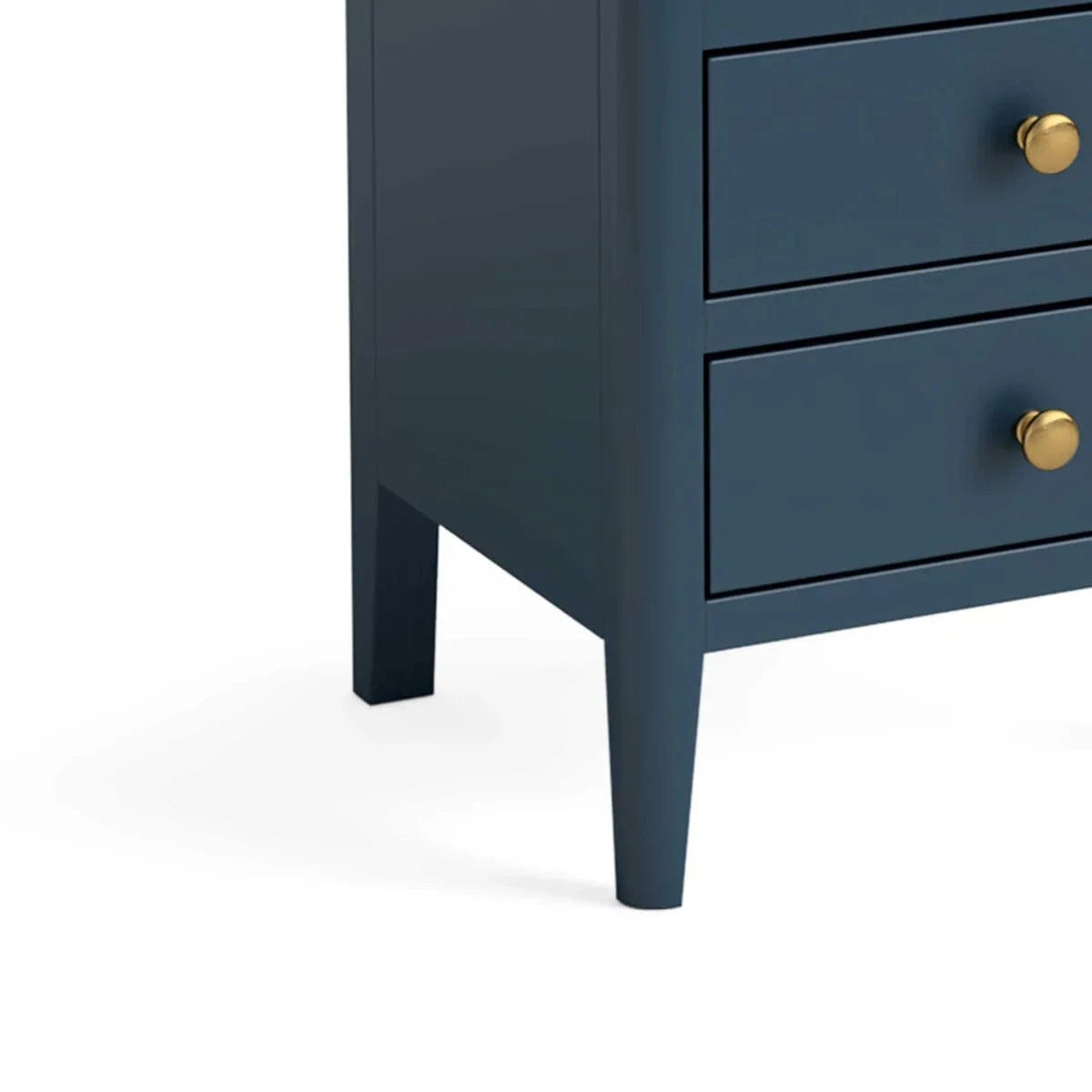 Shop Harrogate Blue 3 Drawer Bedside Table