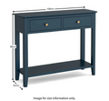 Shop Harrogate Blue Console Table
