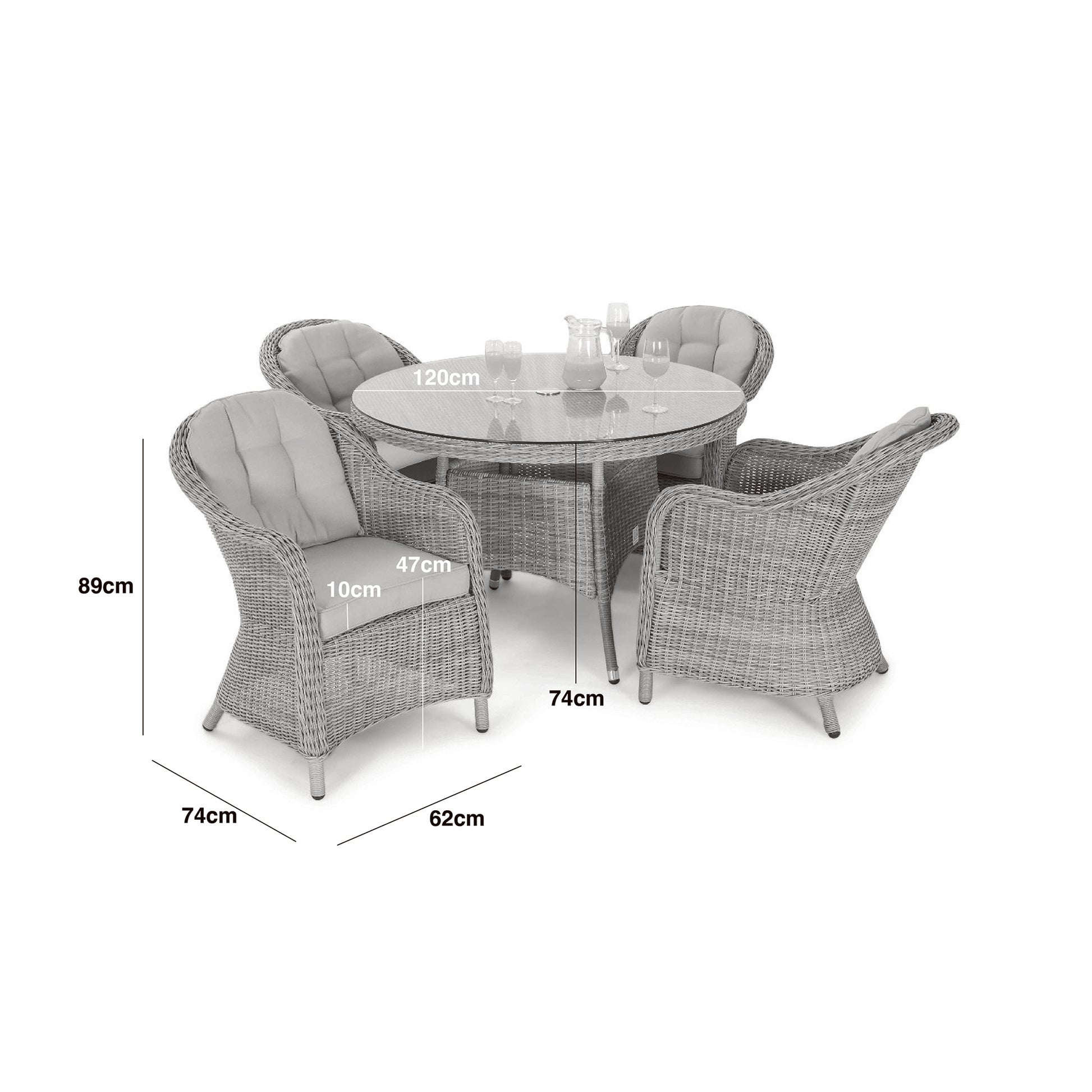 Shop Heritage round garden dining set for patios
