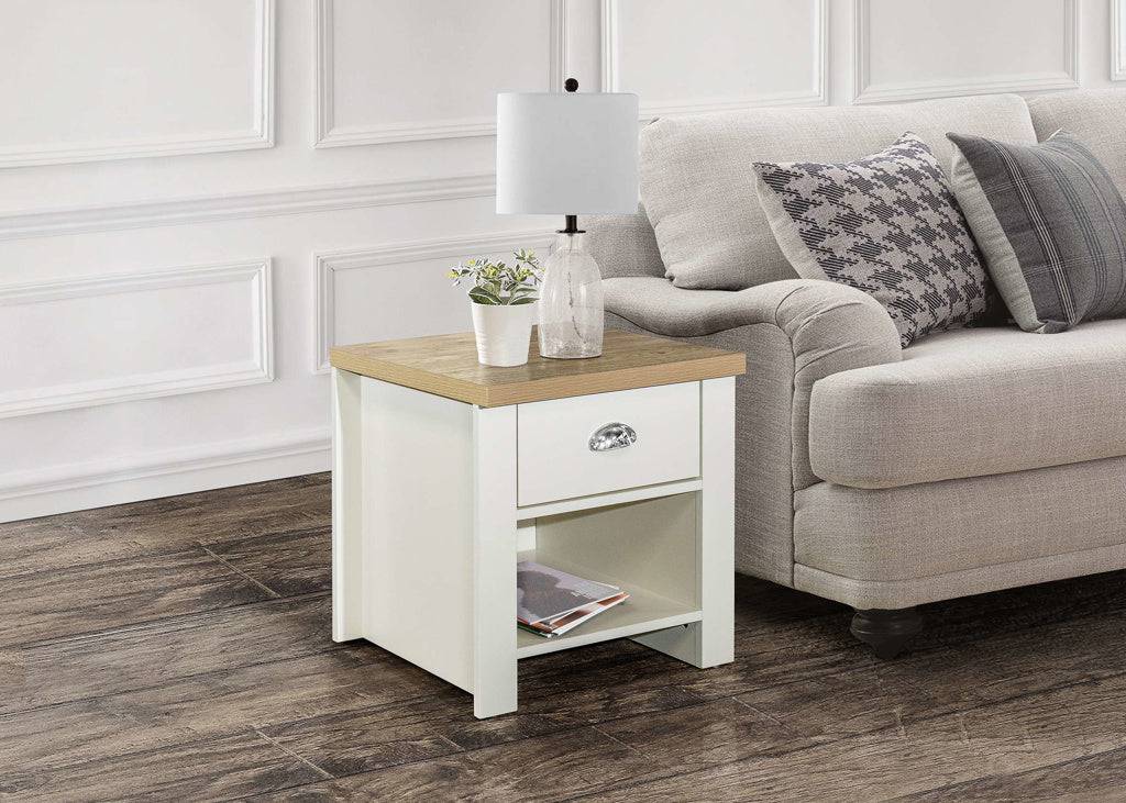 Shop Highgate 2 Drawer Cream Coffee Table - Blythe Living