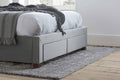 Shop Hope Fabric Bed Grey Velvet