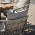 Shop Jakarta garden dining set with charcoal aluminium frame
