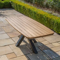 Shop Jakarta garden dining set with charcoal aluminium frame
