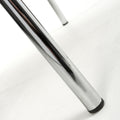 Shop Jenner Leather Effect Black Chrome Dining Chair with chrome metal legs
