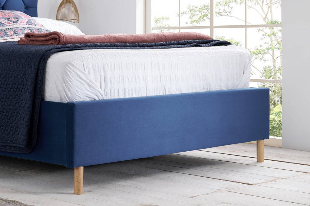Shop Loxley Ottoman Bed Blue