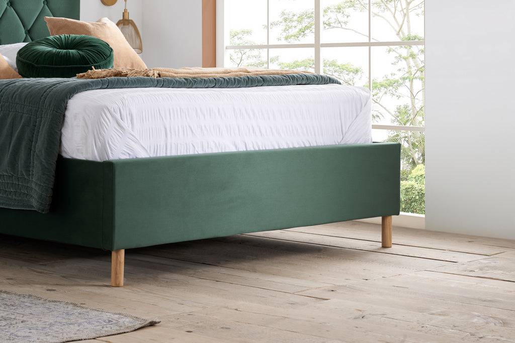 Shop Loxley Ottoman Bed Green