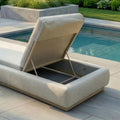 Shop Lyon Pebble reclining sunlounger for your patio
