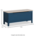 Shop Marlow Navy Storage Chest for Bedrooms - Blythe Living