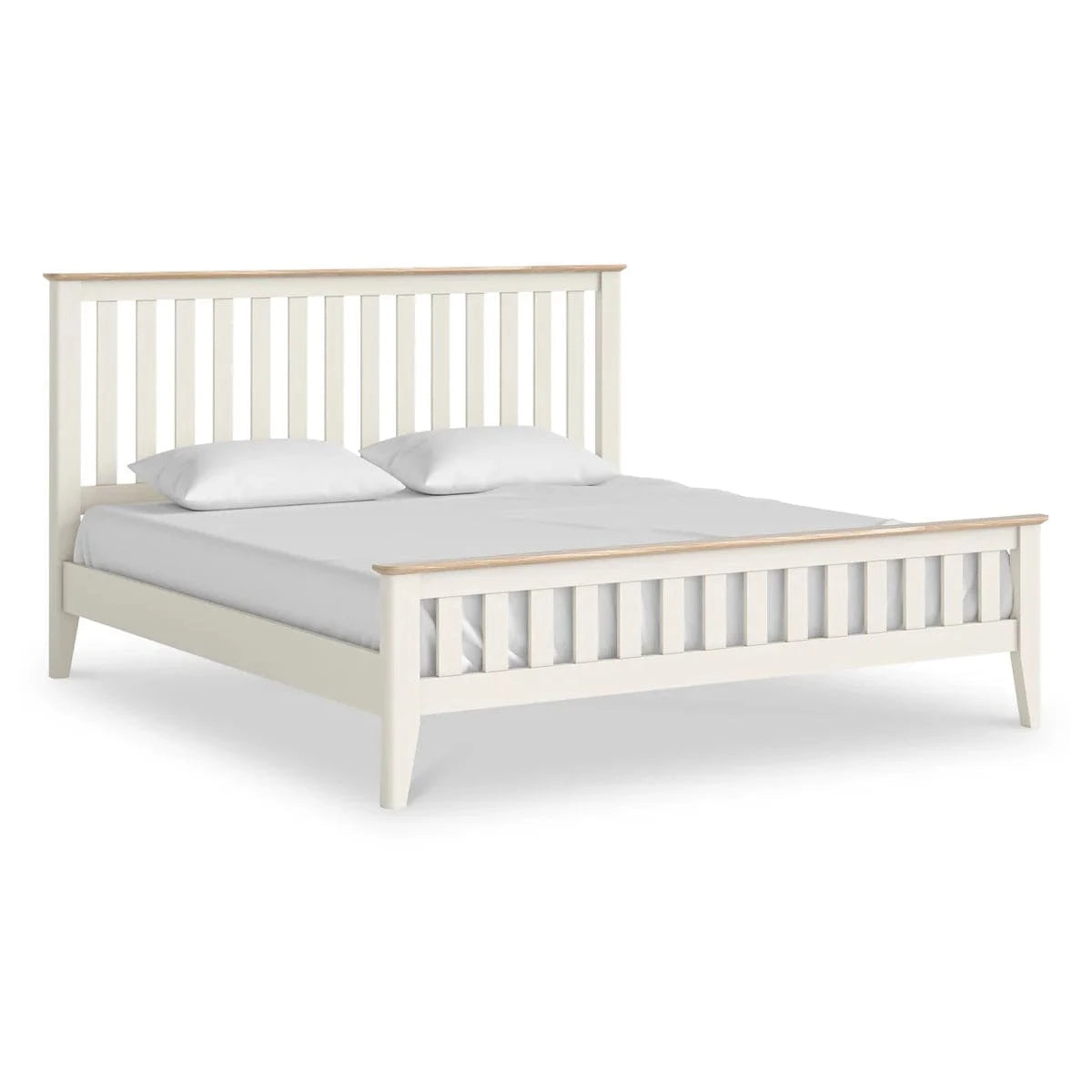 Shop Marlow White Slatted Bed