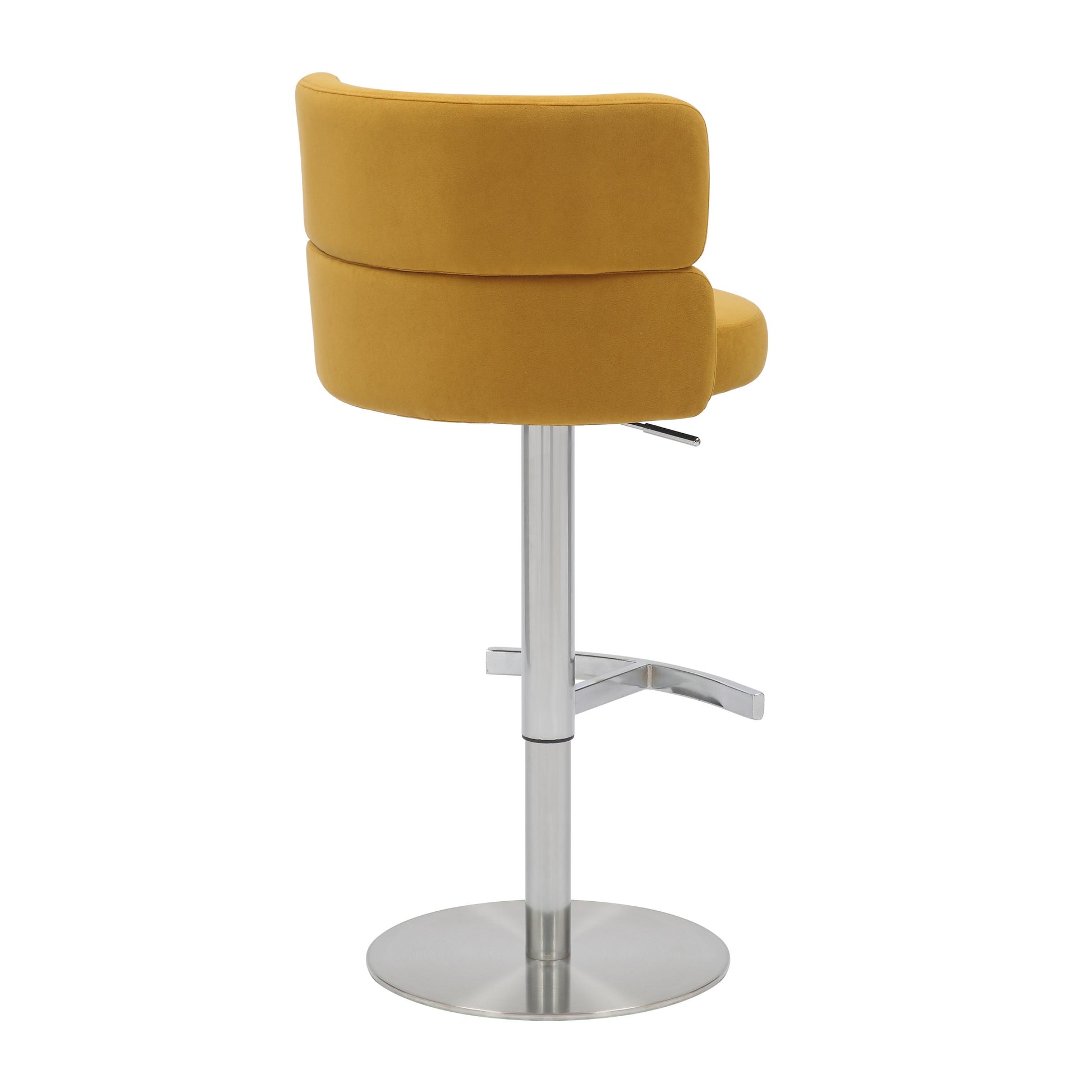 Shop Mason mustard velvet bar stool today