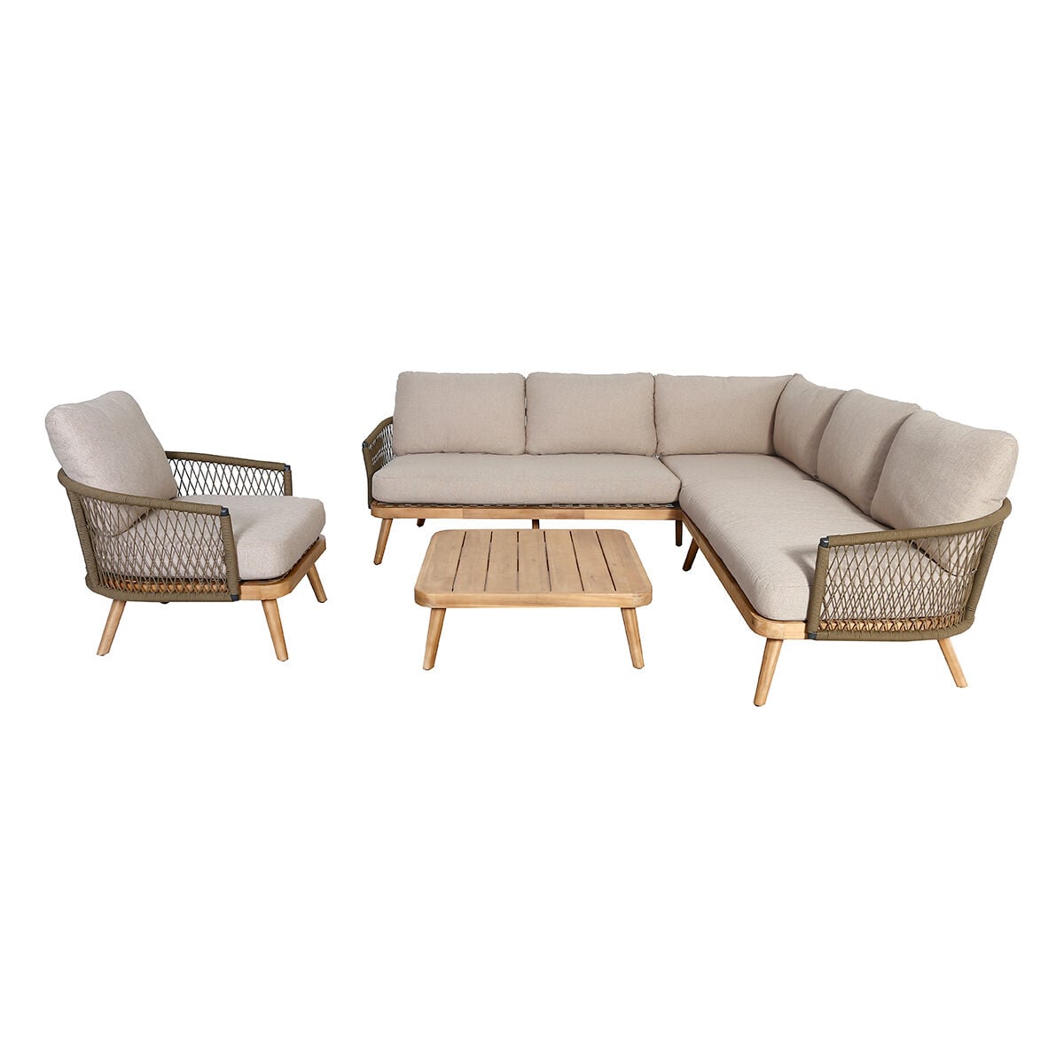 Shop Maze Bali Corner Sofa Set with weatherproof Olefin fabric
